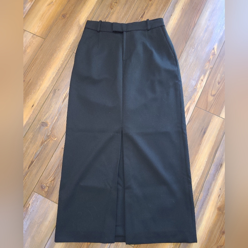 JONATHAN SIMKHAI TROUSER MIDI SKIRT